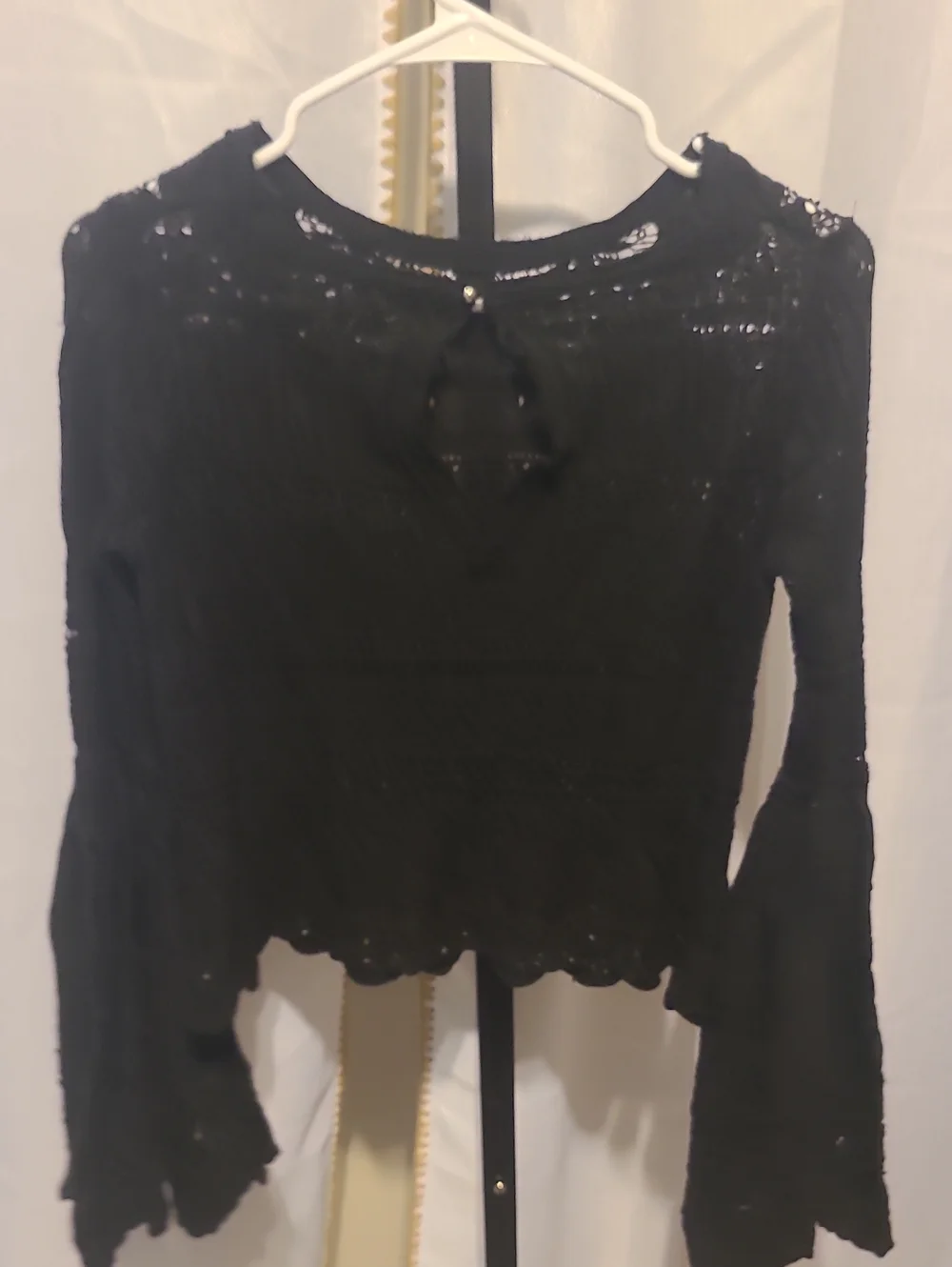 Free People Once Upon A Time Top Xs Black